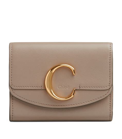 chloe trifold wallet